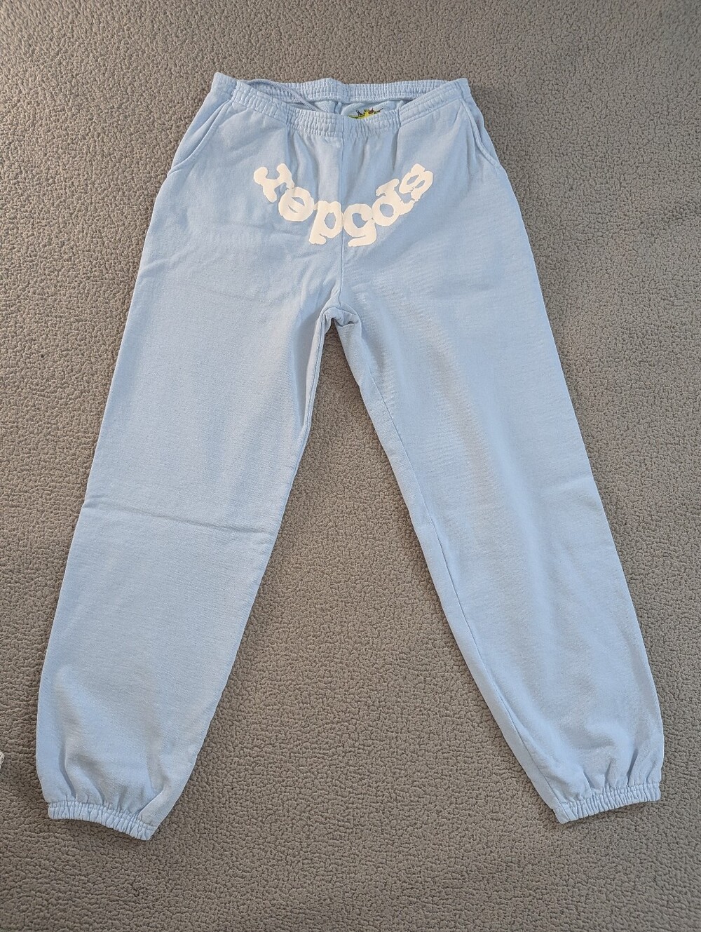 Sp5der Worldwide OG Web Baby Blue Sweatpants XL NWT $300 Retail